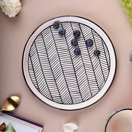 Black and White Chevron Snack Set