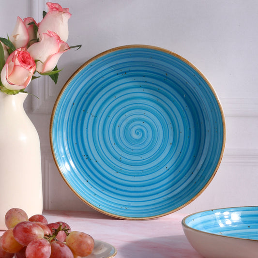 Gagan Spiral Large Shallow Bowl