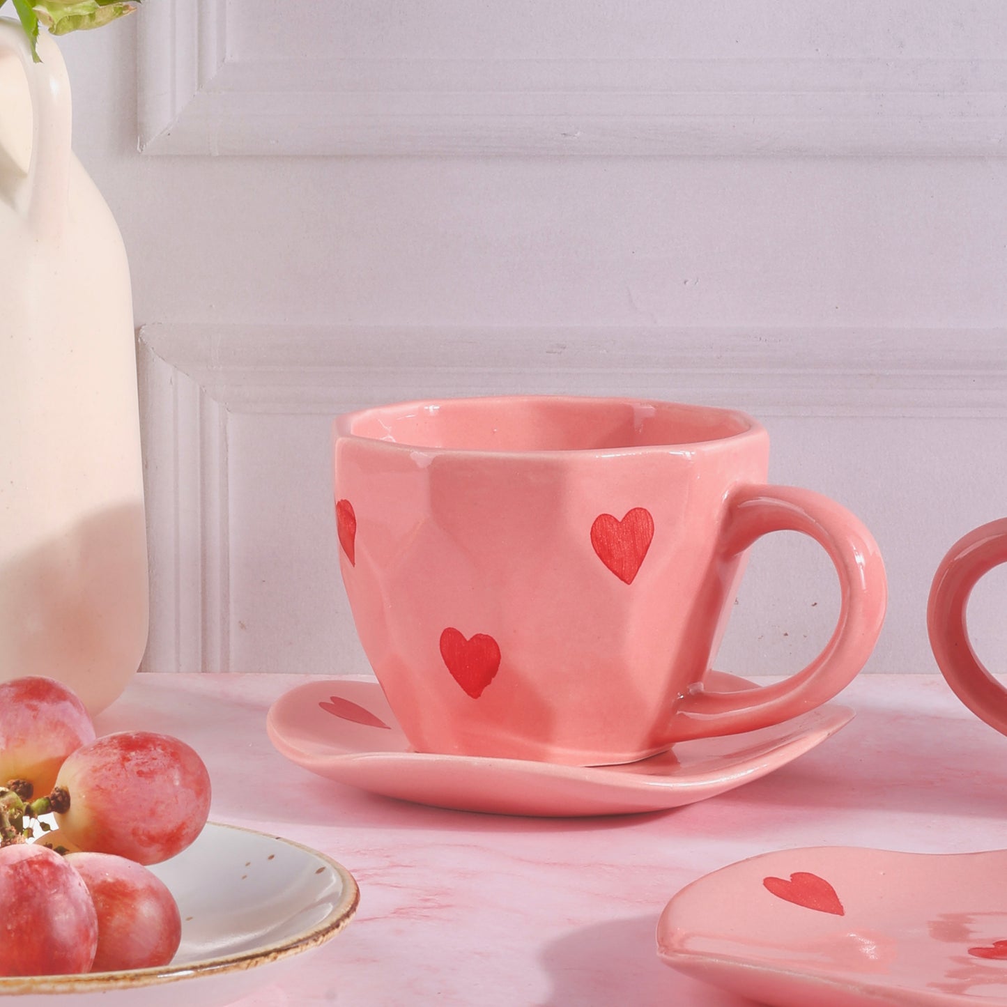 Crush Heart Duo Cup and Snack Plate