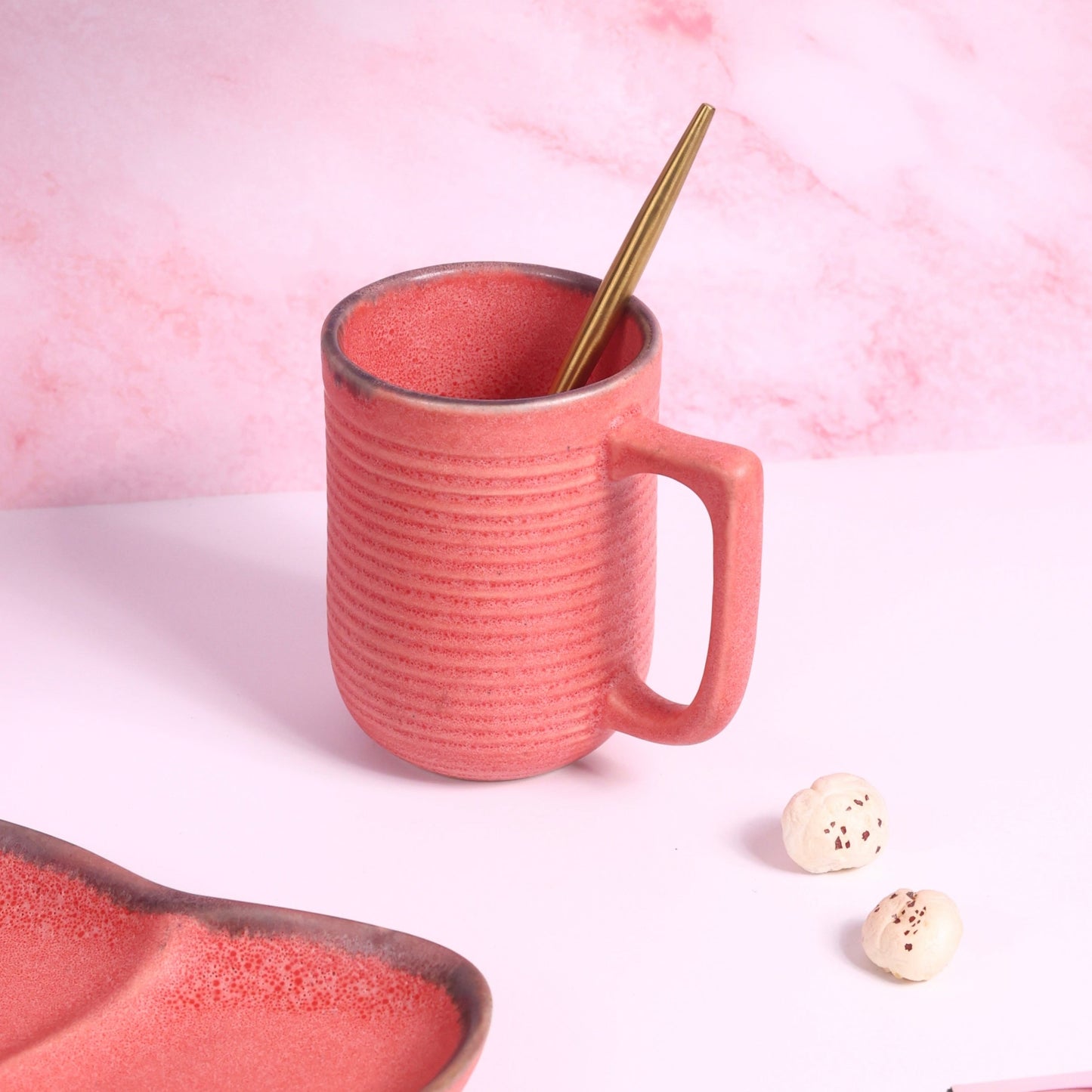 Mug and Cookie Plate - Red