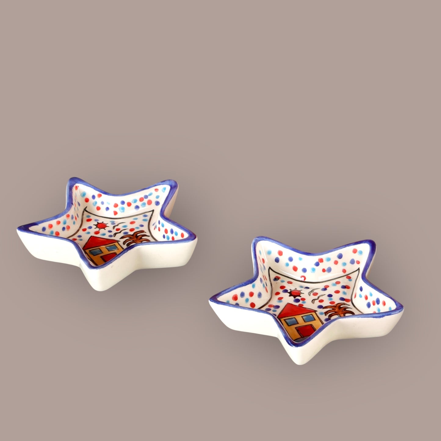Starry Sky Star Shaped Shallow Snack Bowl - Pack of 2