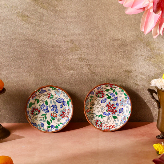 Kamal Bagh Scalloped Mini Bowls - Set of 2