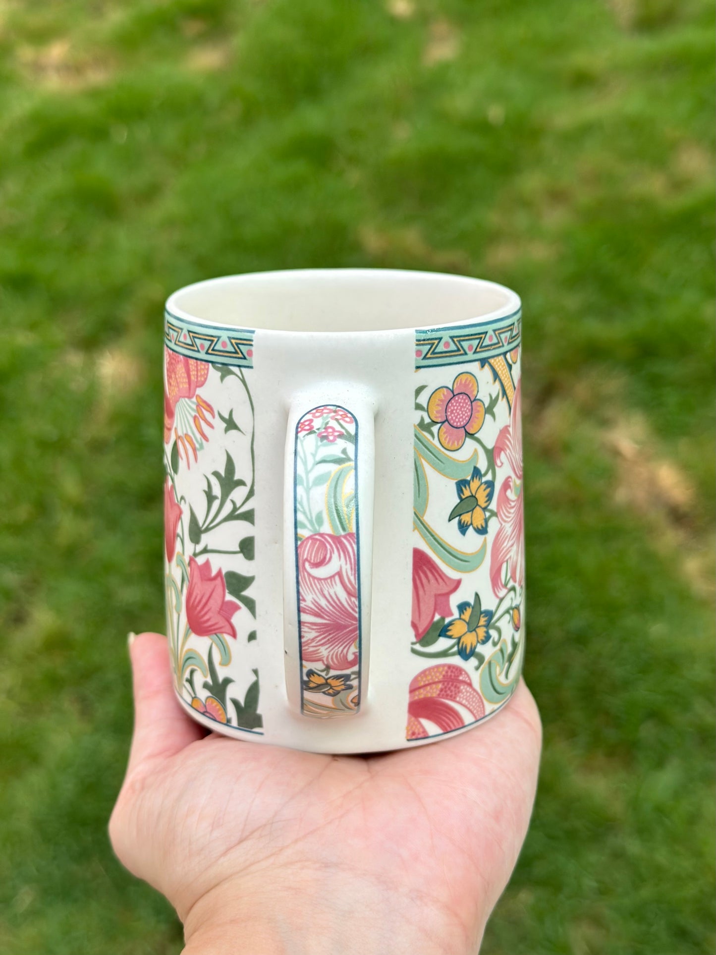 Forest Foliage Printed Stoneware Mug - Set of 2