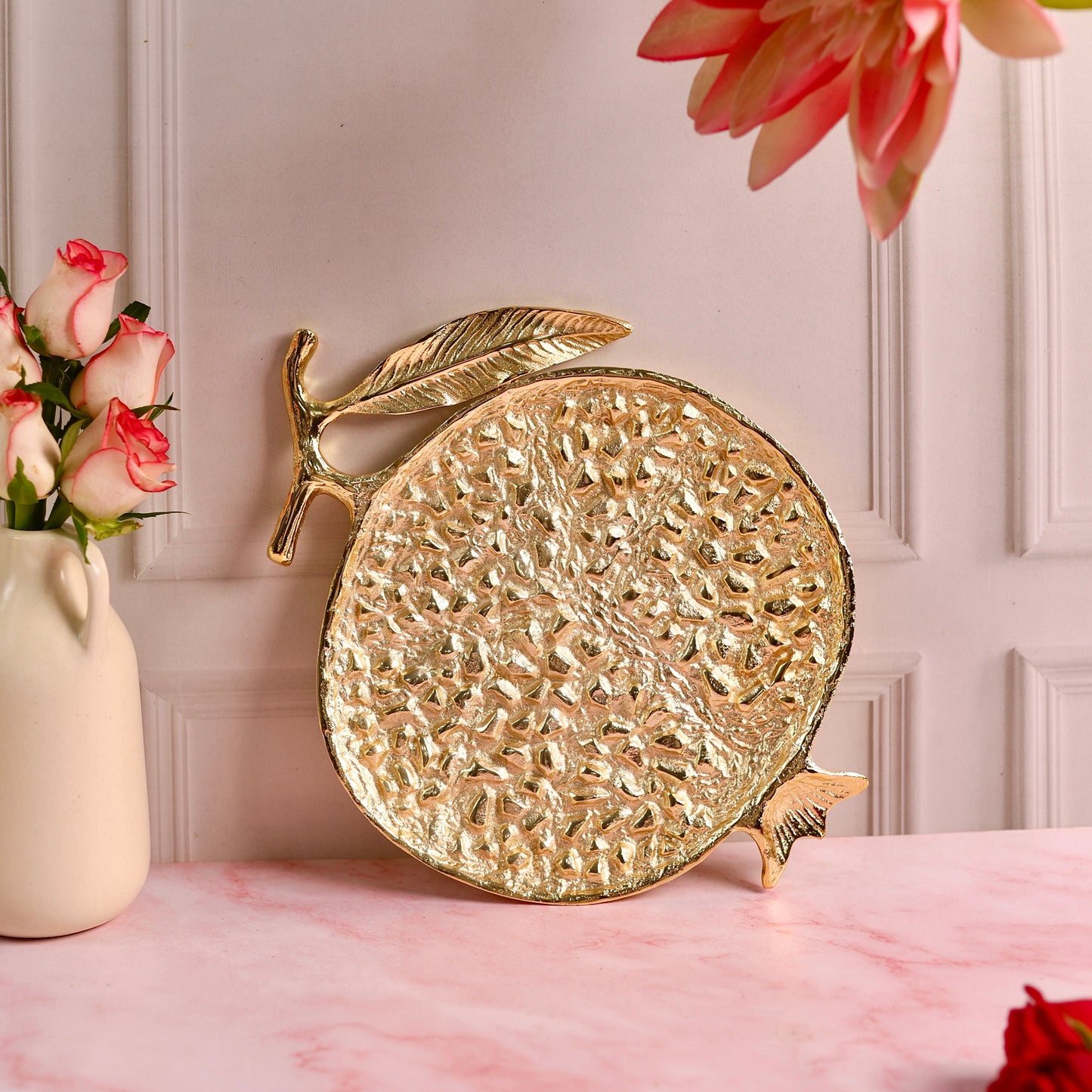 The Gilded Pomegranate Platter for Decor