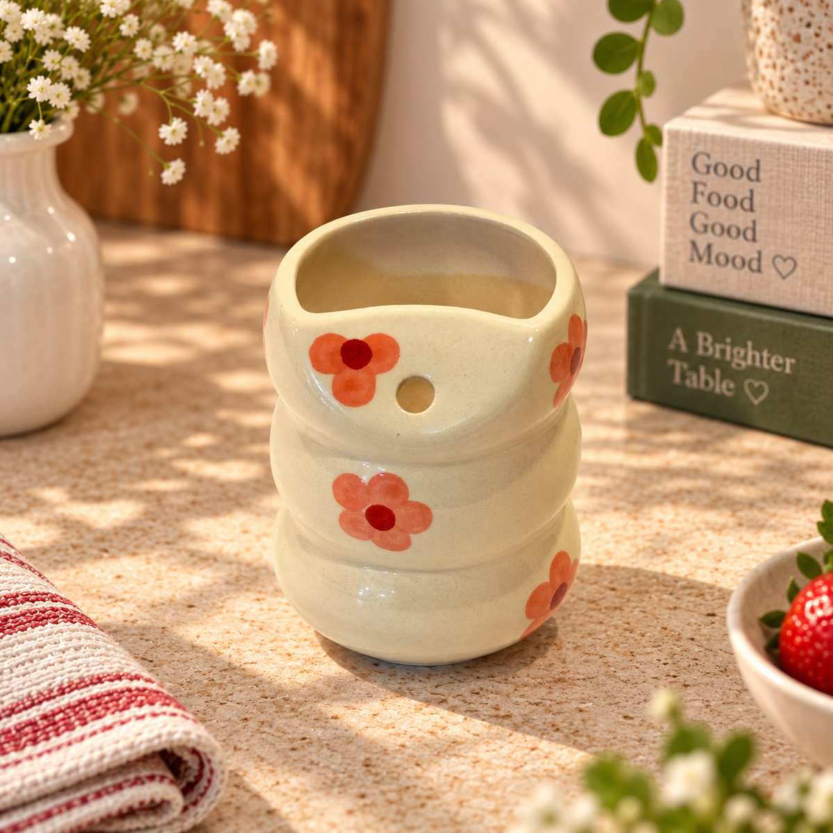 Blossom Ceramic Sipper