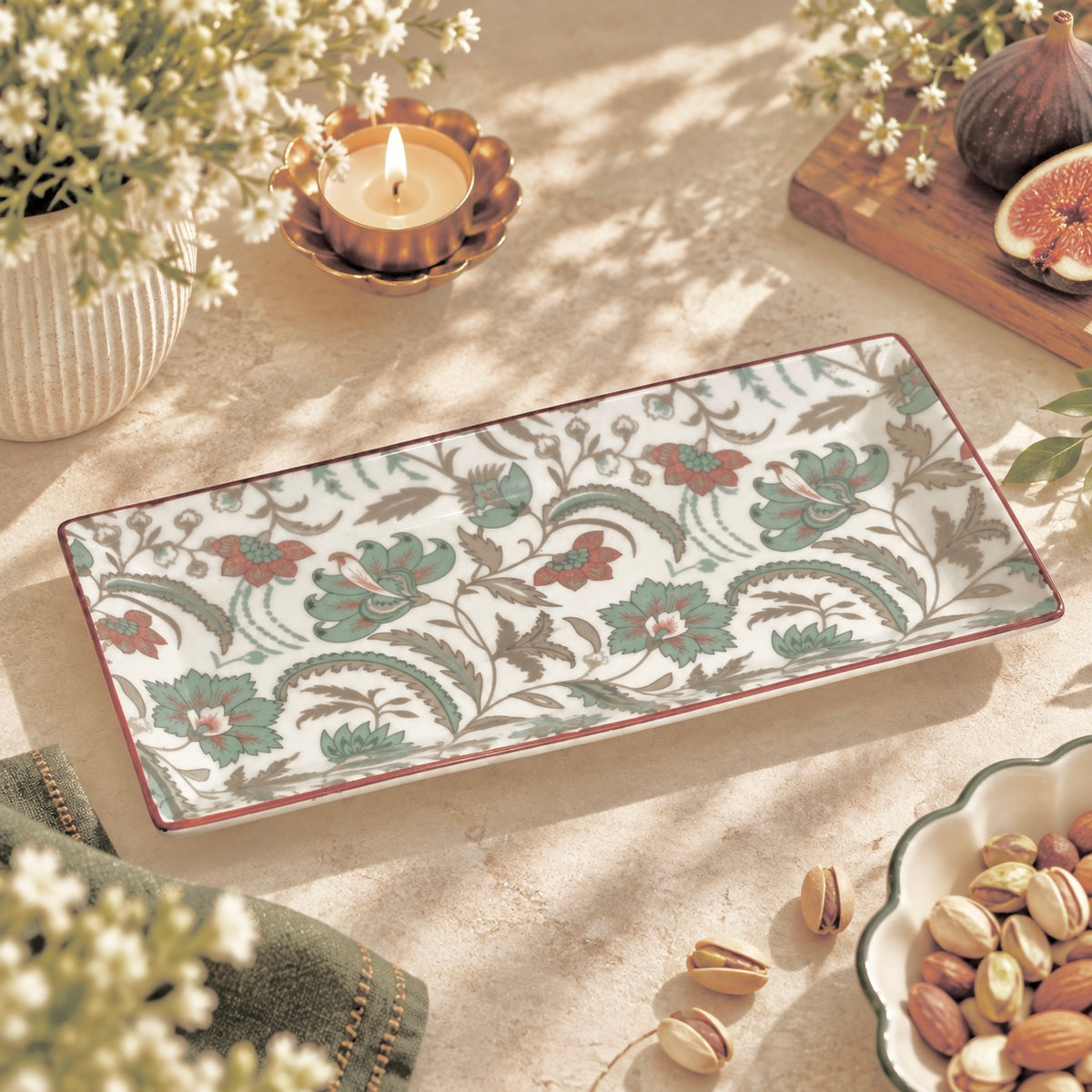 Phool Bagh Glossy Tray