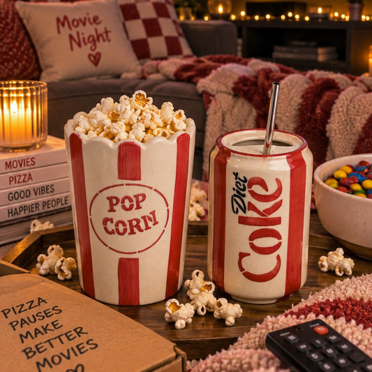 Can Diet Coke Sipper and Popcorn Tub - Nostalgia