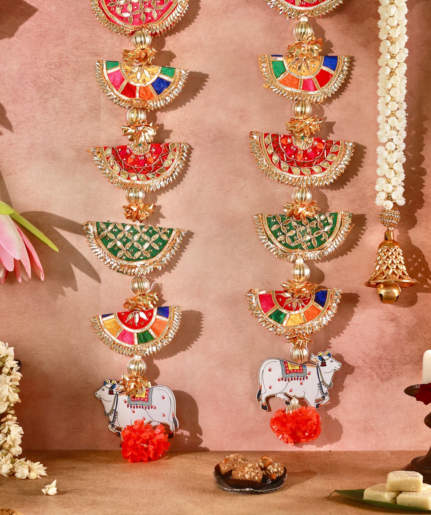 Gau Gauri Blessings - Festive Door Hangings or Toran (Pair)