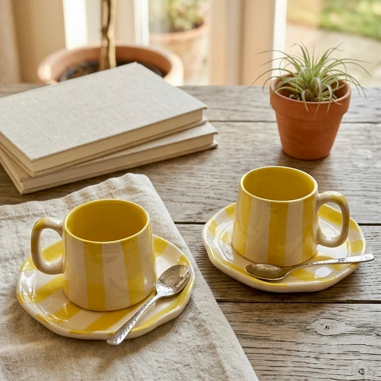 Lemonade Zen Stripes Snack Set - 4 pieces