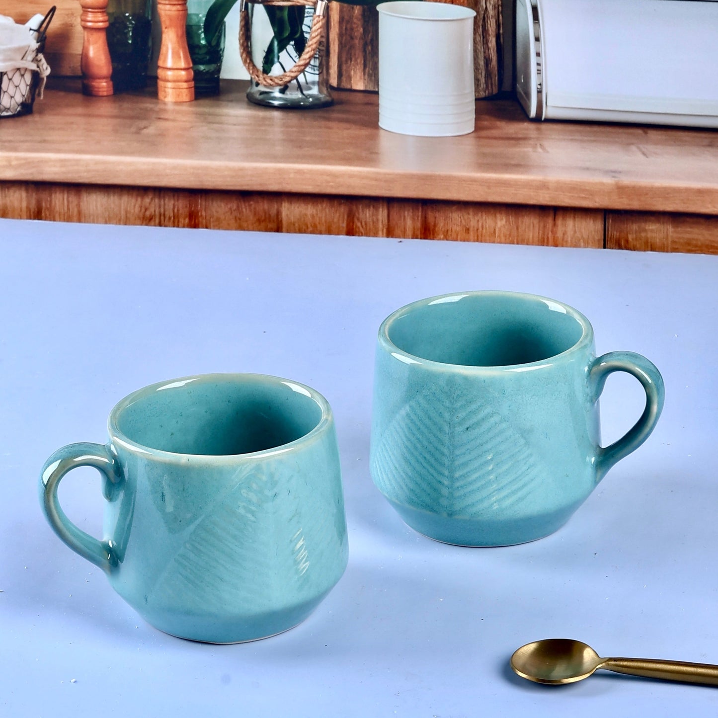 Charlie Short Leaf Mugs