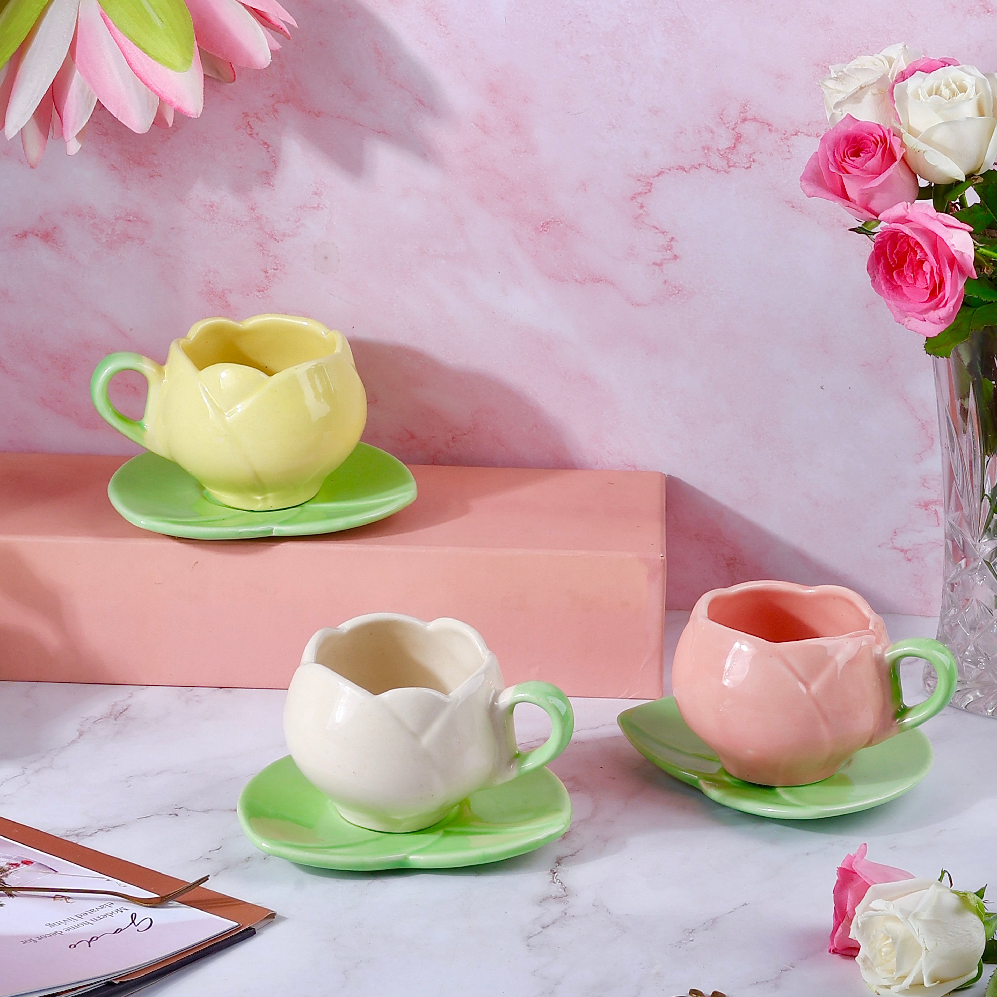 Tulip Cup & Saucer – OliveHomeAccents