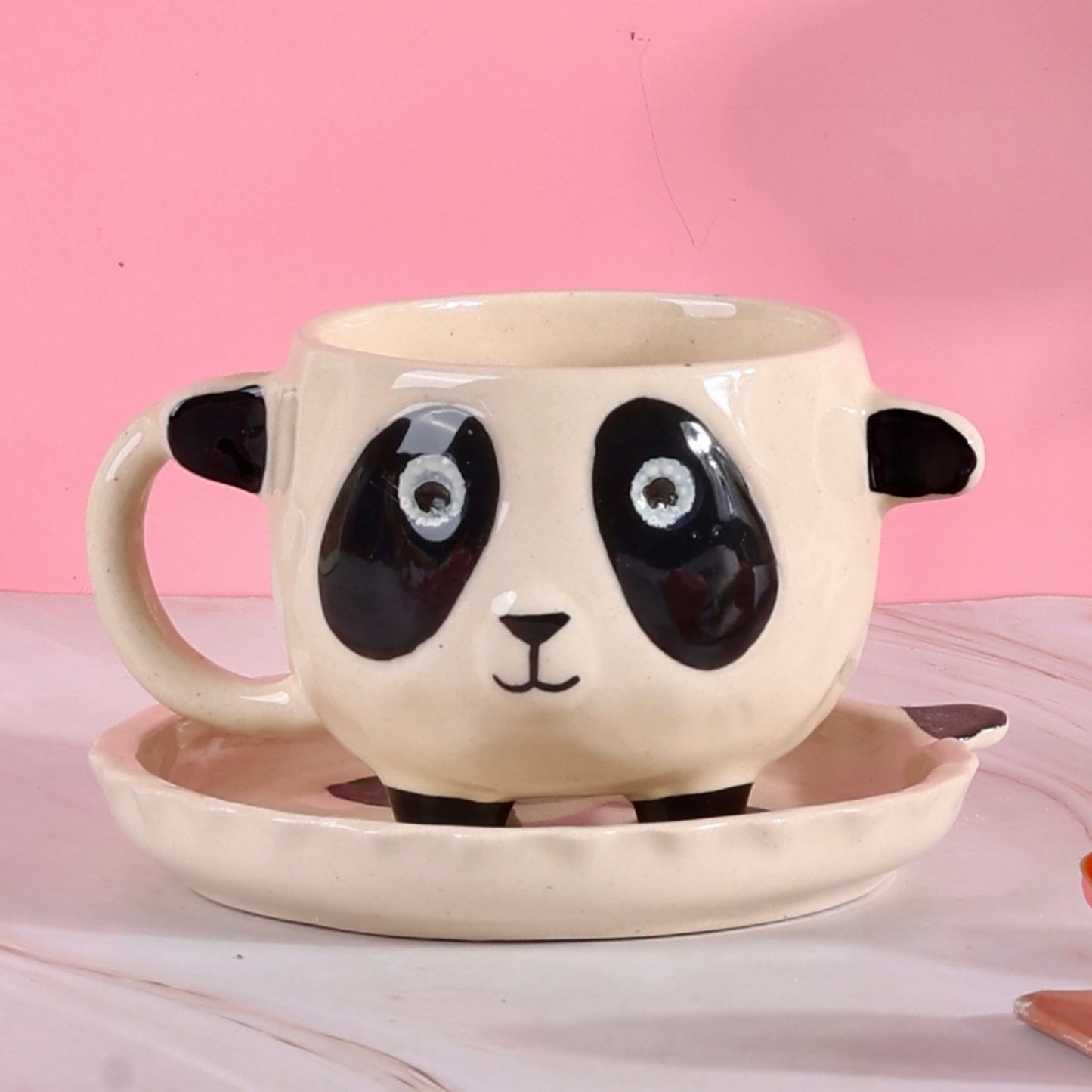 Snuggle Panda Duo Cup and Snack Plate