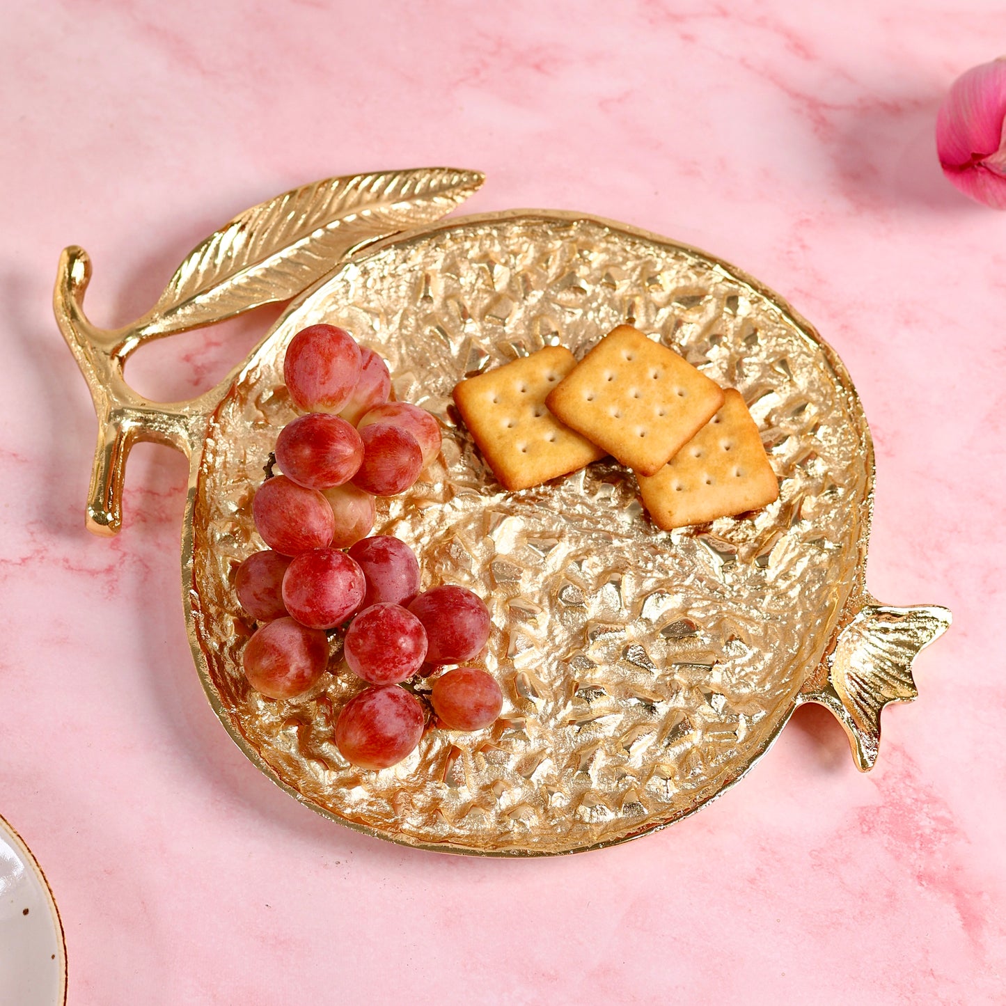 The Gilded Pomegranate Platter for Decor
