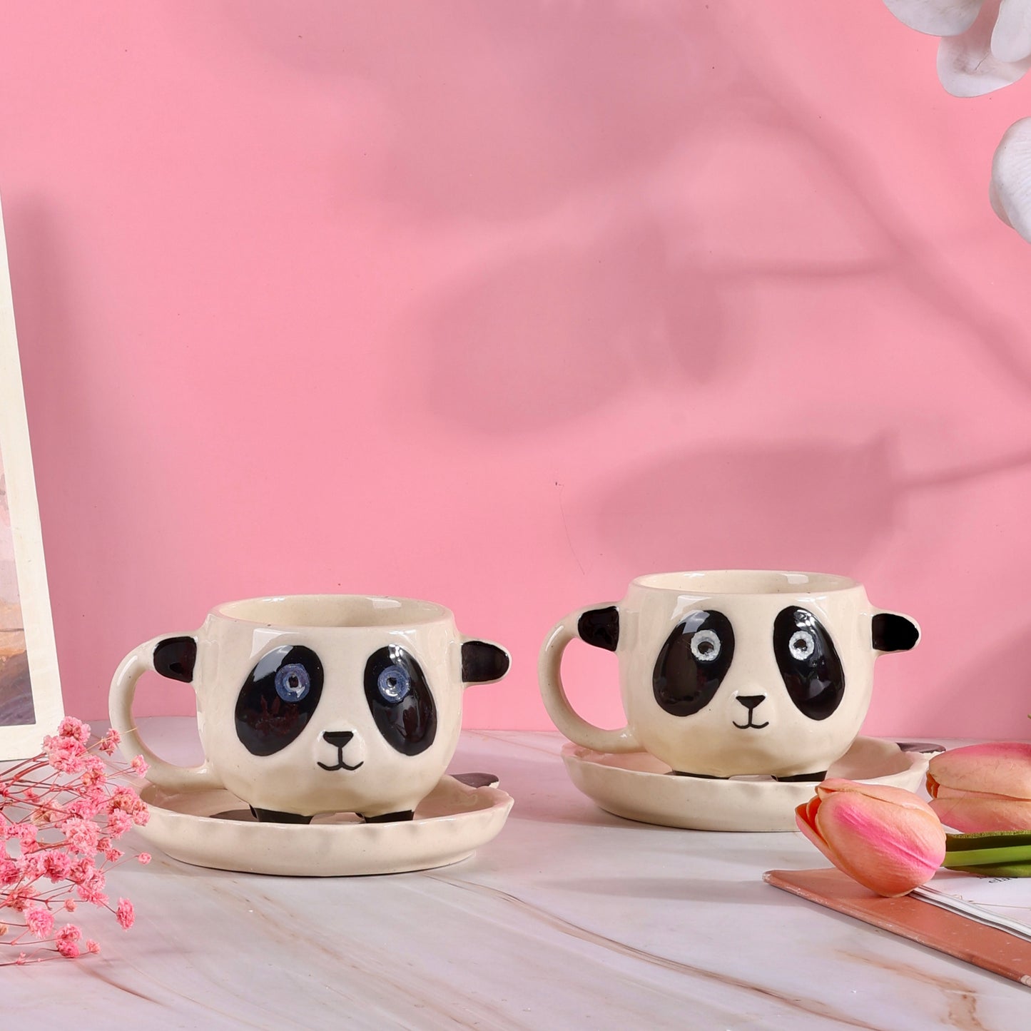 Snuggle Panda Duo Cup and Snack Plate