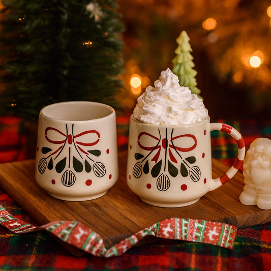 Merry Moments Stoneware Mug - Set of 2