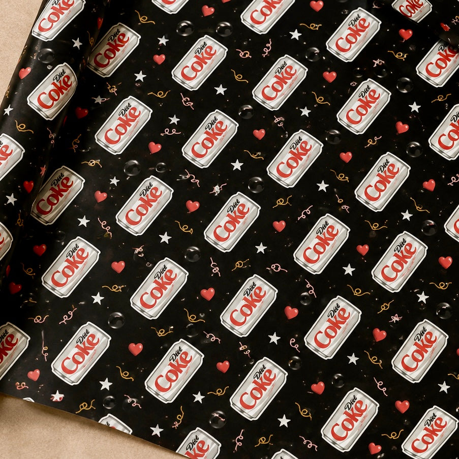 The OG Diet Coke Sippers - with stainless steel straws with custom Diet Coke Gift wrap