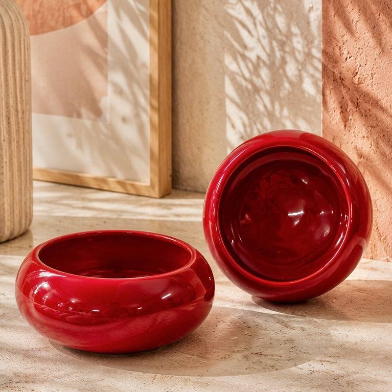 Red Gigi Curvy Snack Bowls - Pack of one