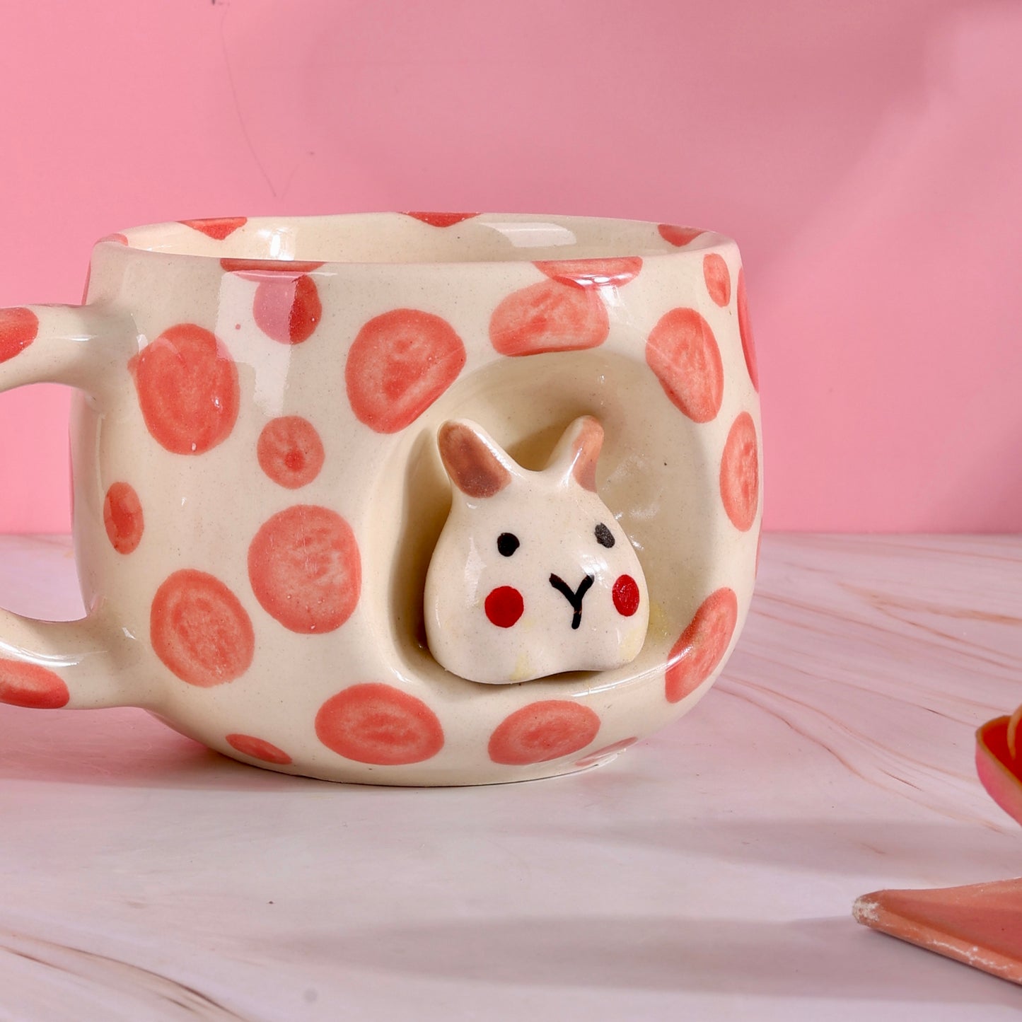 Pixie 4D Bunny Polka Mugs - Set of 2