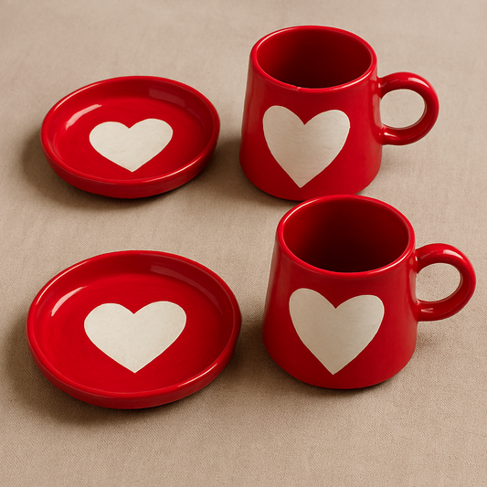 Eternal Heart Duo Mug and Snack Plate