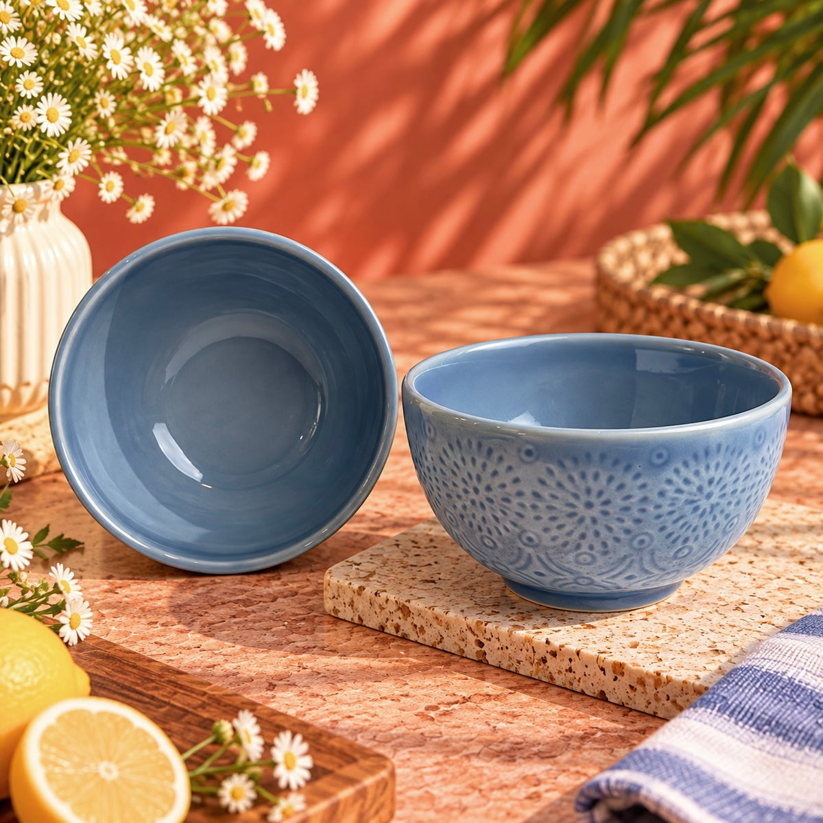 Baarish Blue Meal or Noodle Bowl - Pack of one