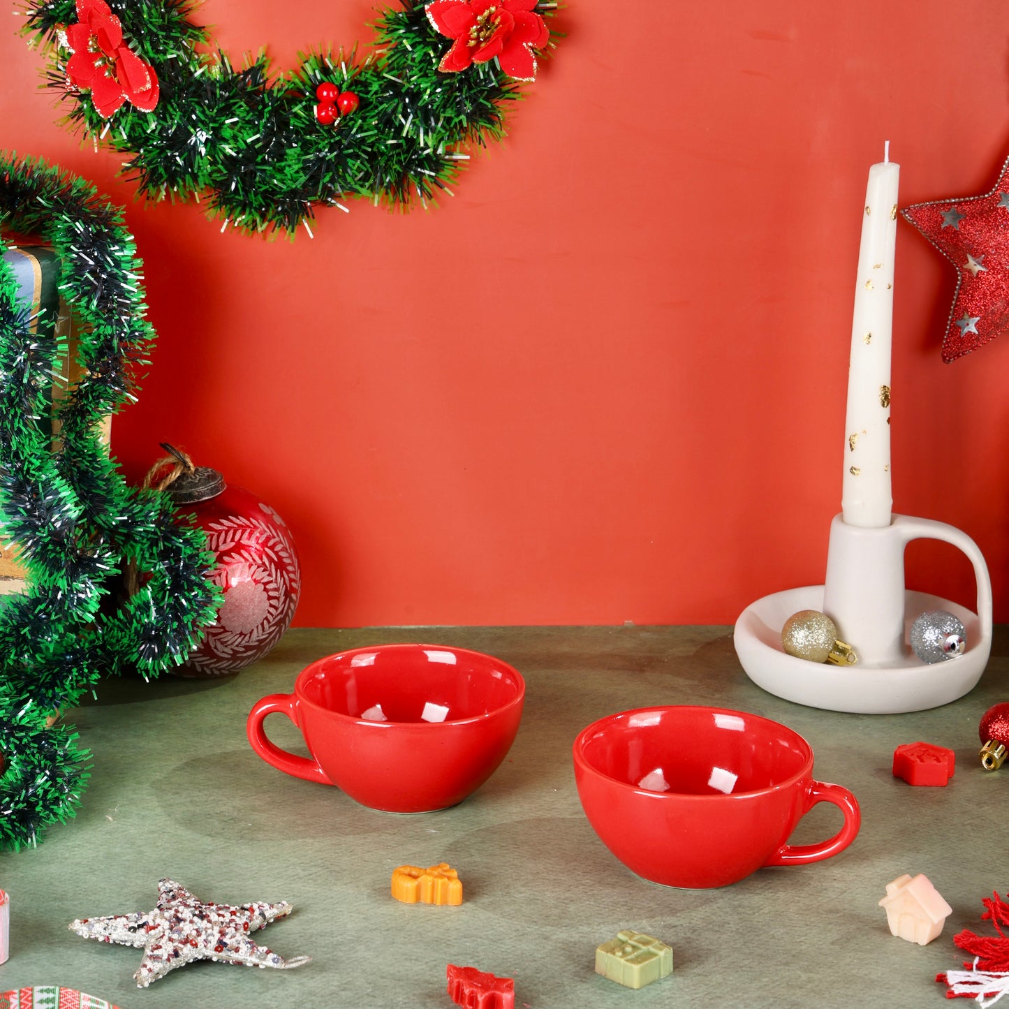 Red Chic Gigi Wide Cappuccino Mug