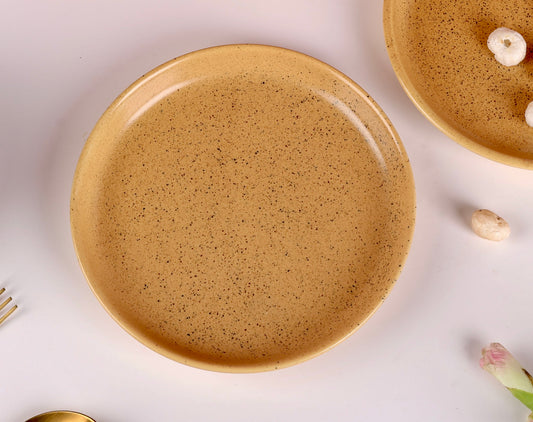 Mustard Roseate Deep Sided Plate Medium