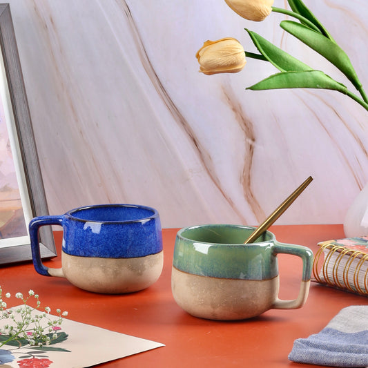 Blue & Green Terra Cups - Set of 2