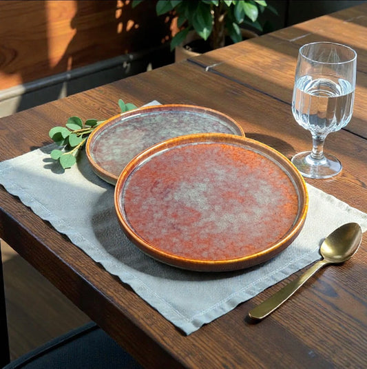 Rustic Earth Studio Pottery Deep Sided Plate Medium - Pack of one