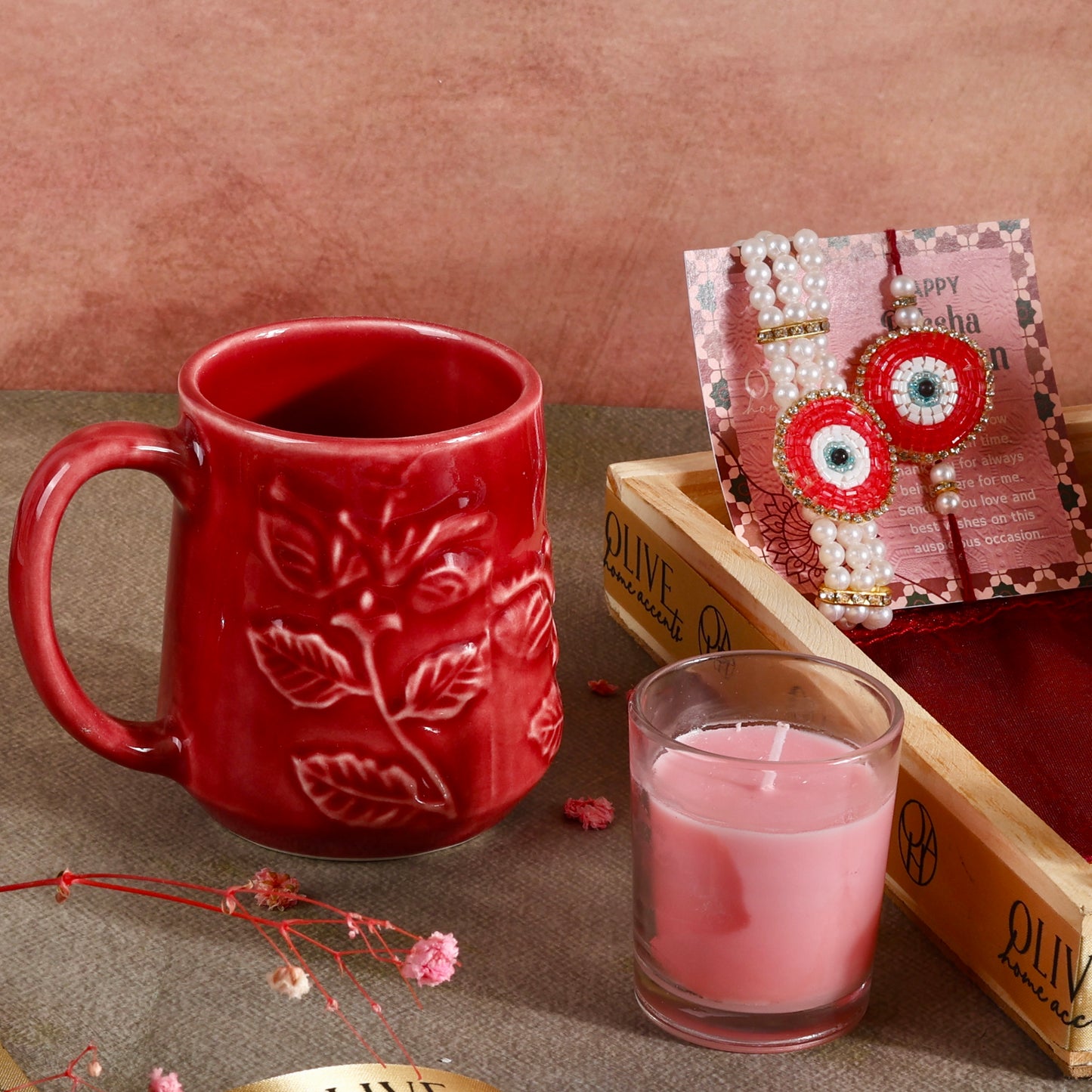 Rakhi Gift Hamper - Heavenly Hibiscus for Bhaiya & Bhabhi