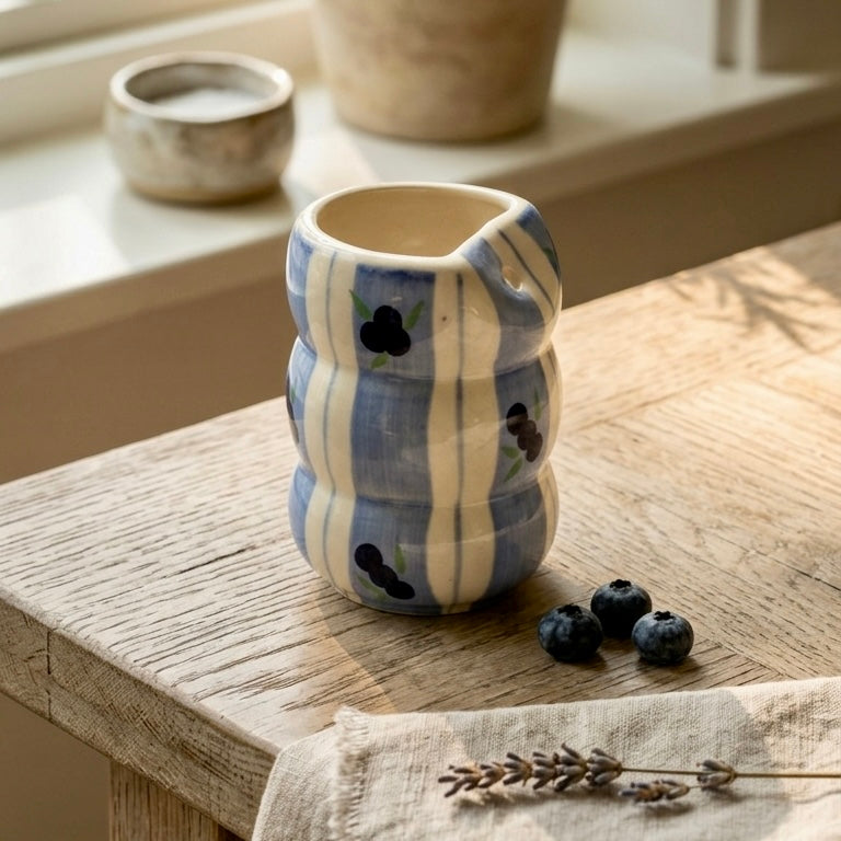 Blueberry Bailey Ceramic Sipper
