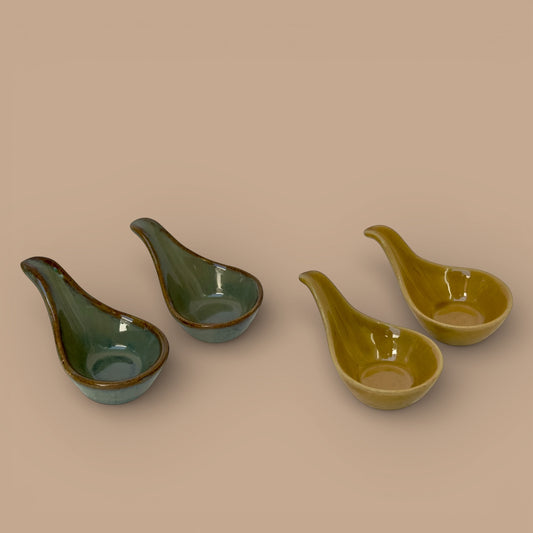 Set of 4 Tapas Individual Serving Spoons
