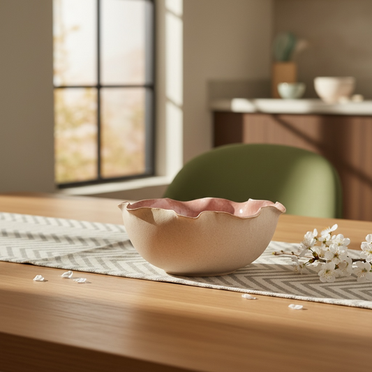 Blush Tide Studio Pottery Serving Bowl