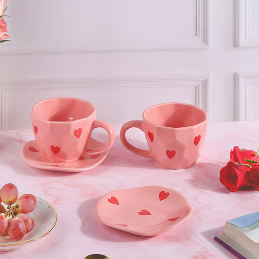 Crush Heart Duo Cup and Snack Plate