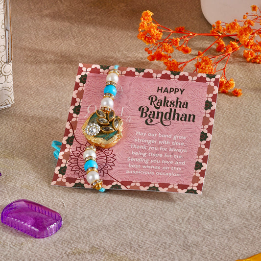 Mini Rakhi Gift Hamper - Rakhi Radiance for Brother or Bhabhi