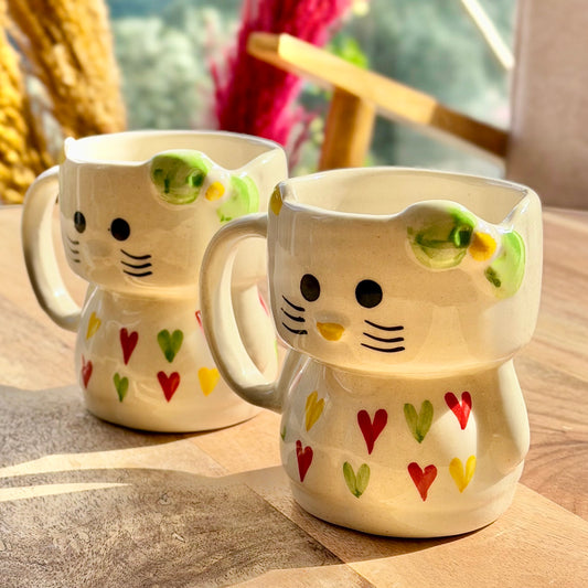 Snuggle Kitty Mugs - Set of 2