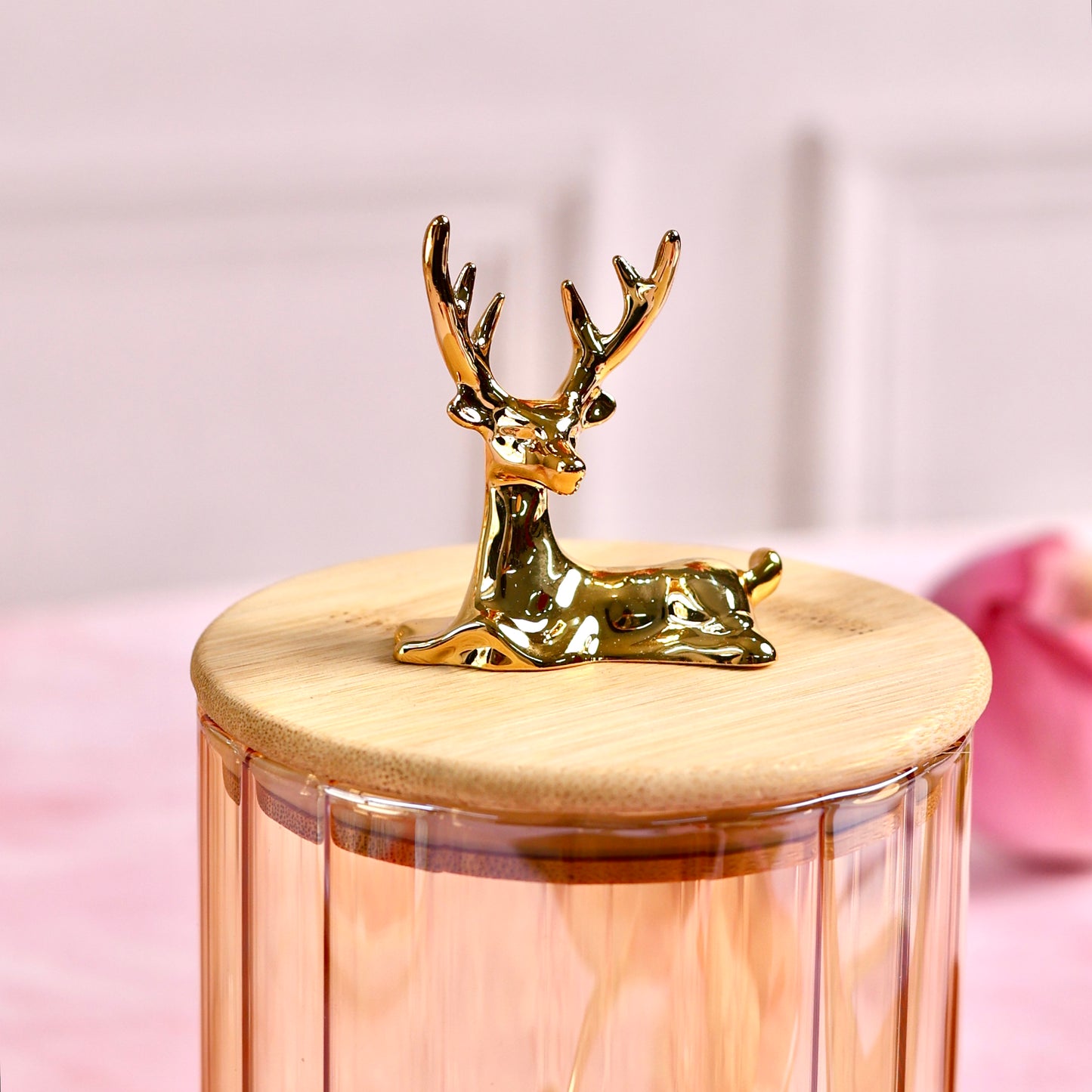 Deer Airtight glass storage jars - Set of 2