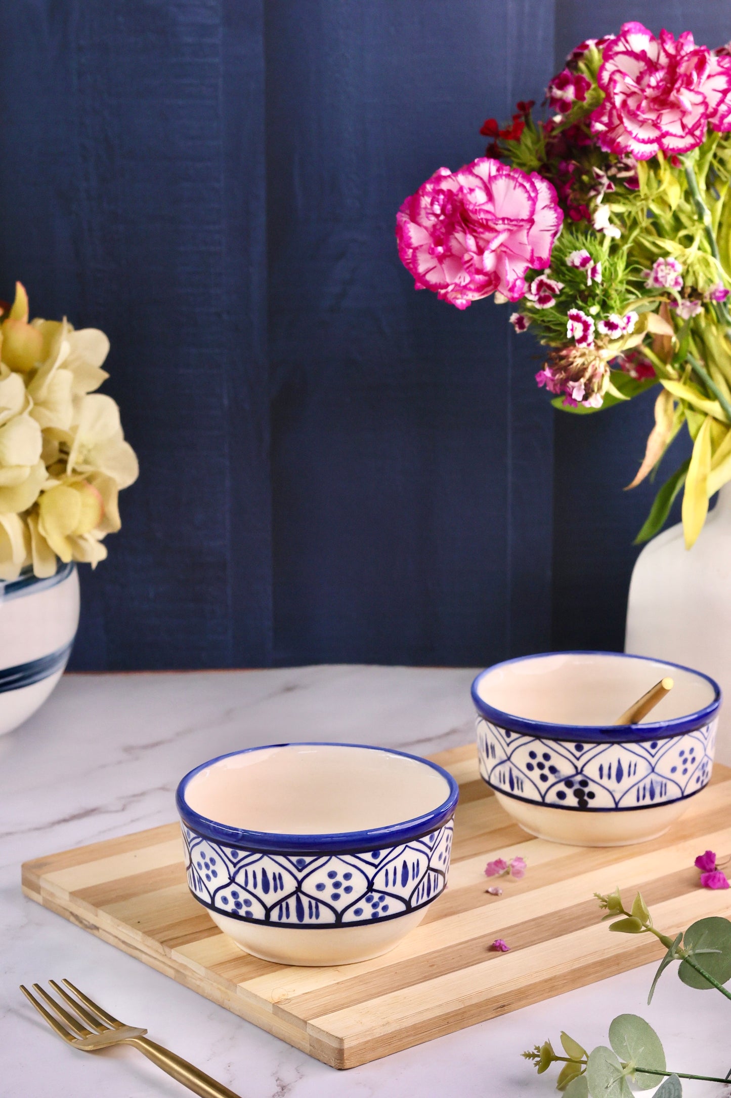 Vanya Handpainted Snack Bowl