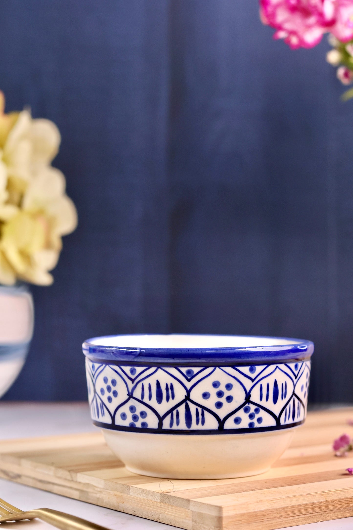 Vanya Handpainted Snack Bowl