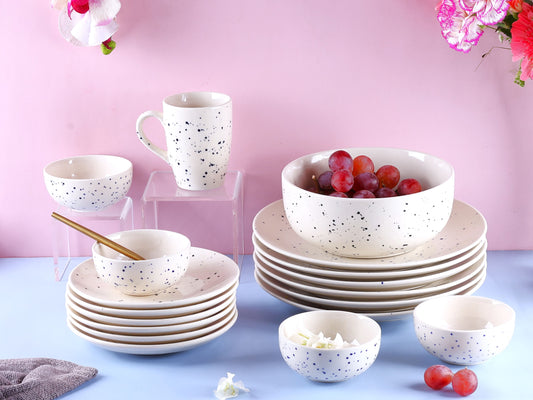 Blue Speckled Quarter Plate