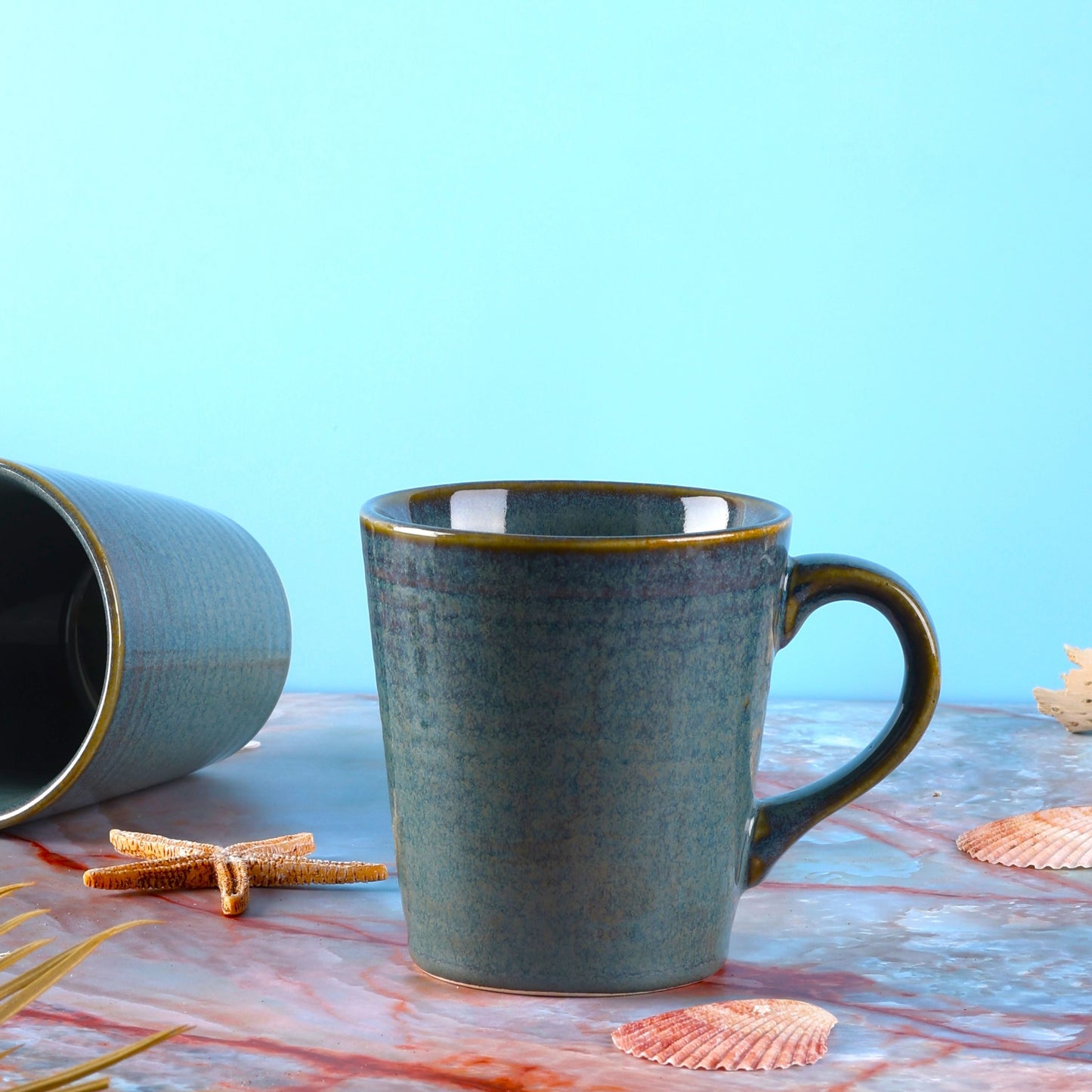 Aranya Daily Glossy Stoneware Mugs - Pack of 2