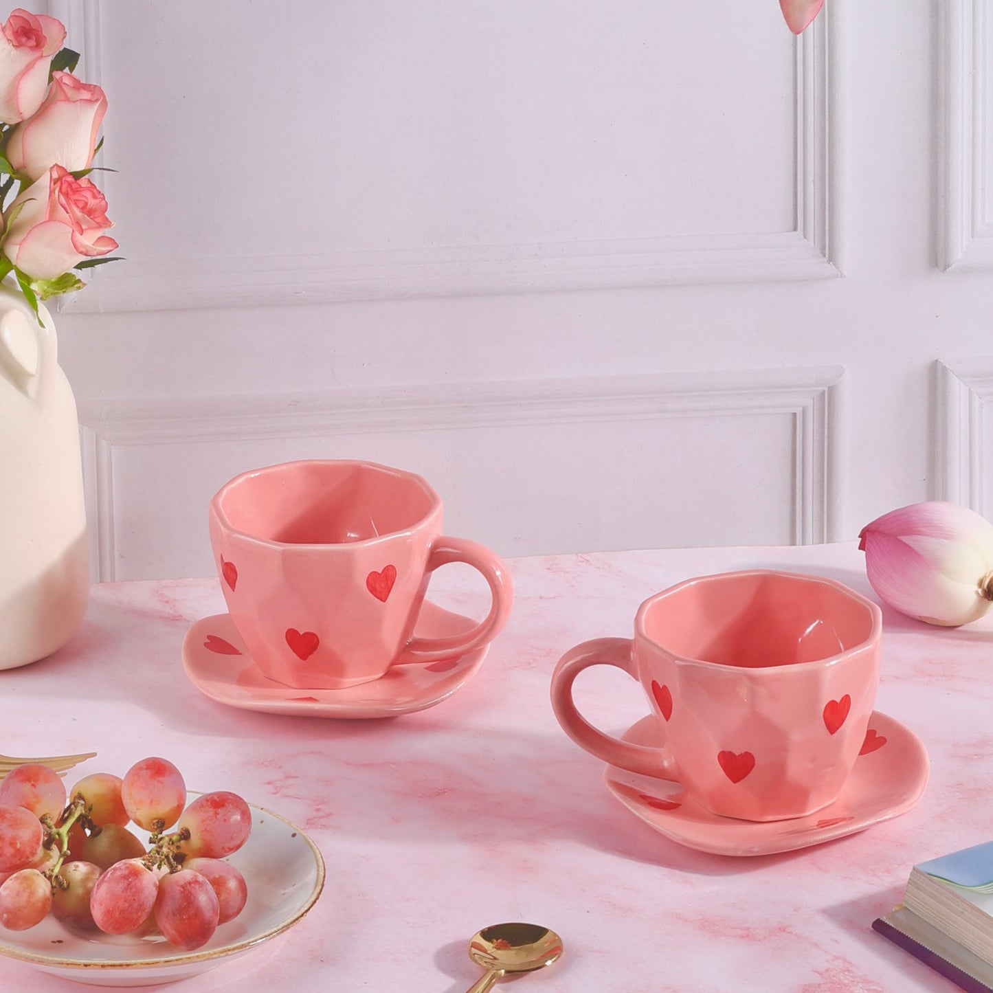 Crush Heart Duo Cup and Snack Plate