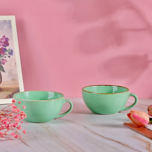 Mint Chic Gigi Wide Cappuccino Mug