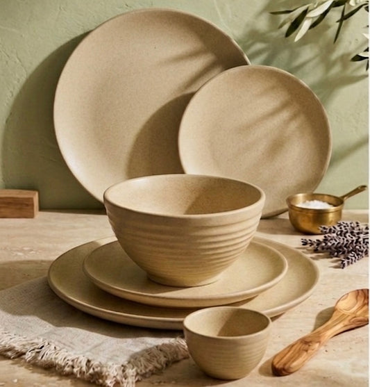 Sienna Sands Studio Pottery Dinner Set for 2 - 7 pieces
