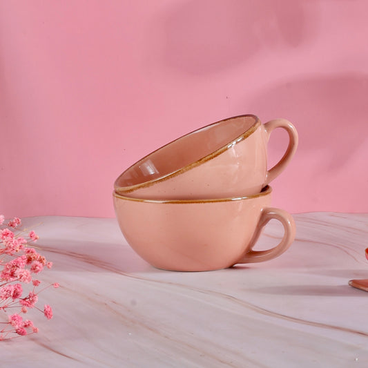 Pink Chic Gigi Wide Cappuccino Mug