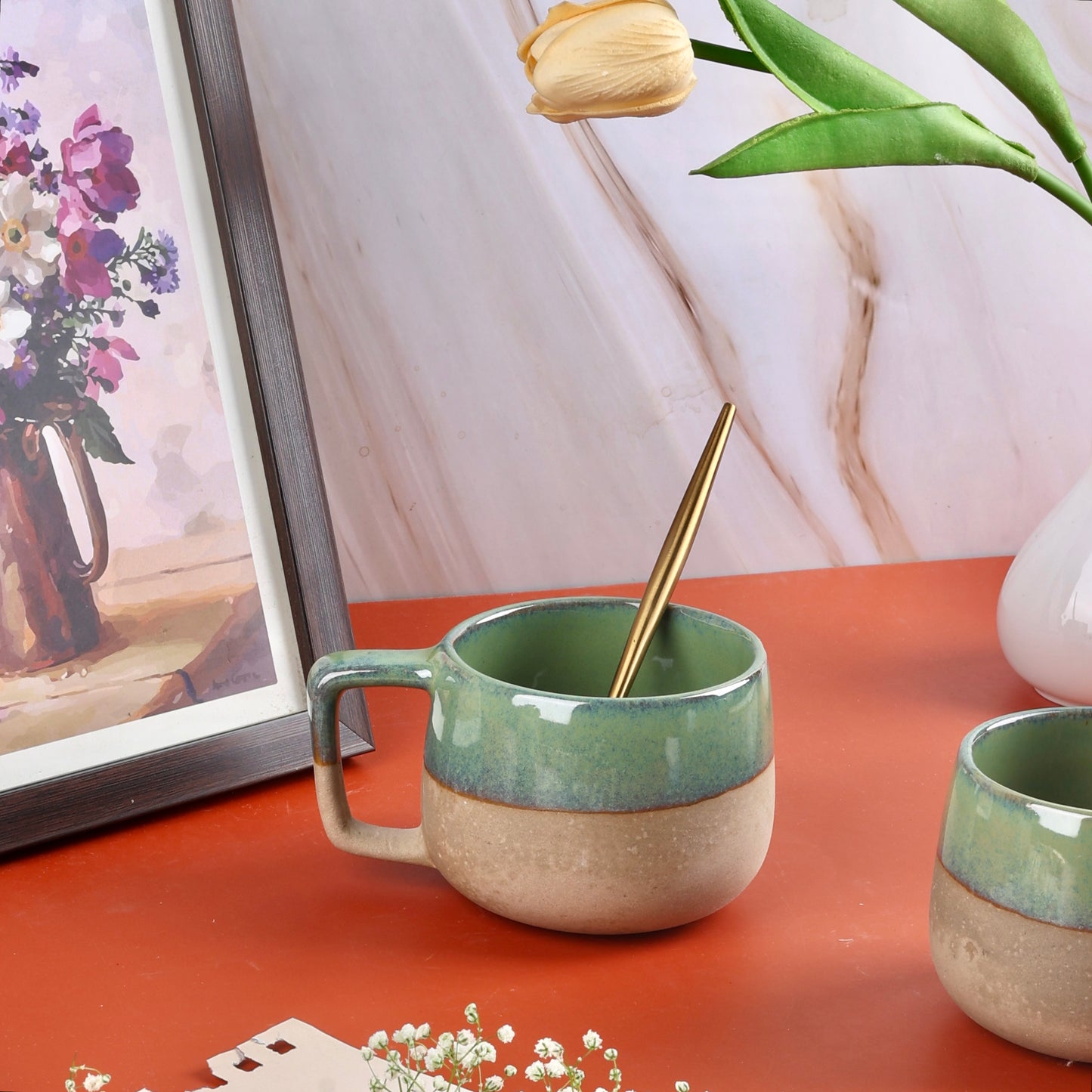 Blue & Green Terra Cups - Set of 2