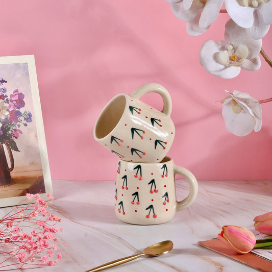 3D Cherry Pop Mugs - Set of 2
