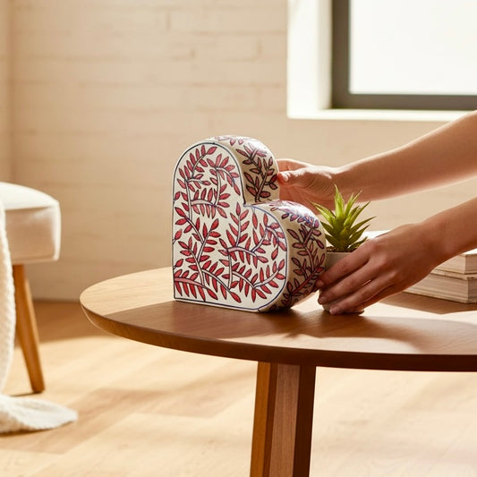 Handpainted Ceramic Heart Decor