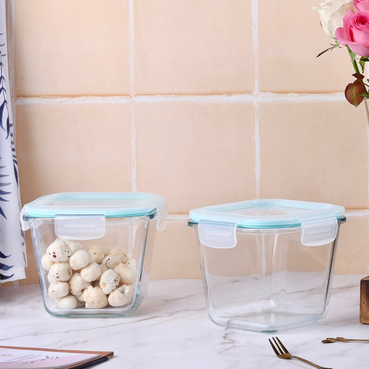 Airtight glass storage jars