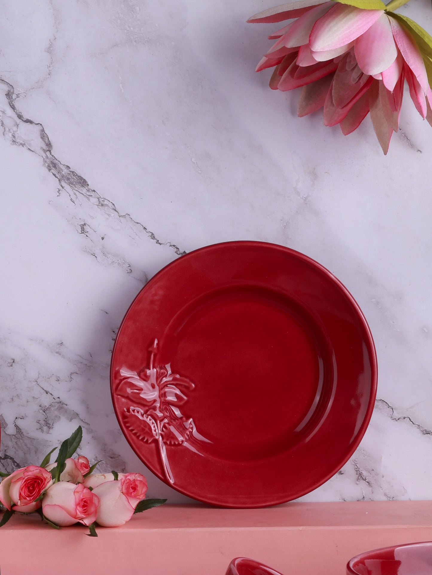 Hibiscus Bloom 7 piece Dinner Set