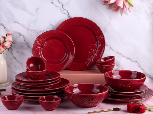 Hibiscus Bloom 20 piece Dinner Set